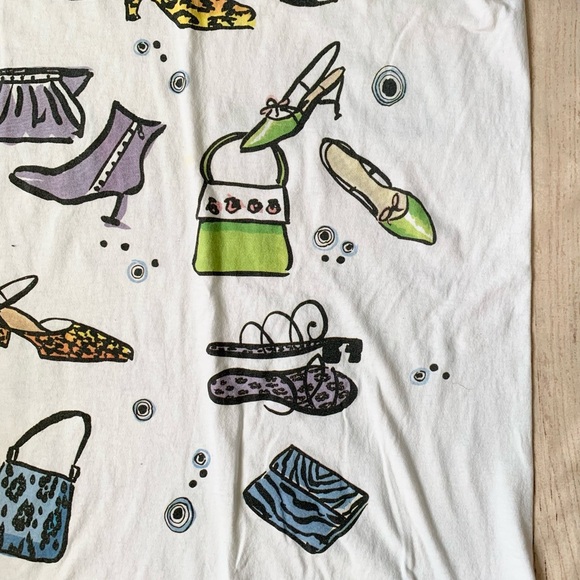 Vintage shoe lovers short sleeve cotton tee one size - Picture 5 of 8